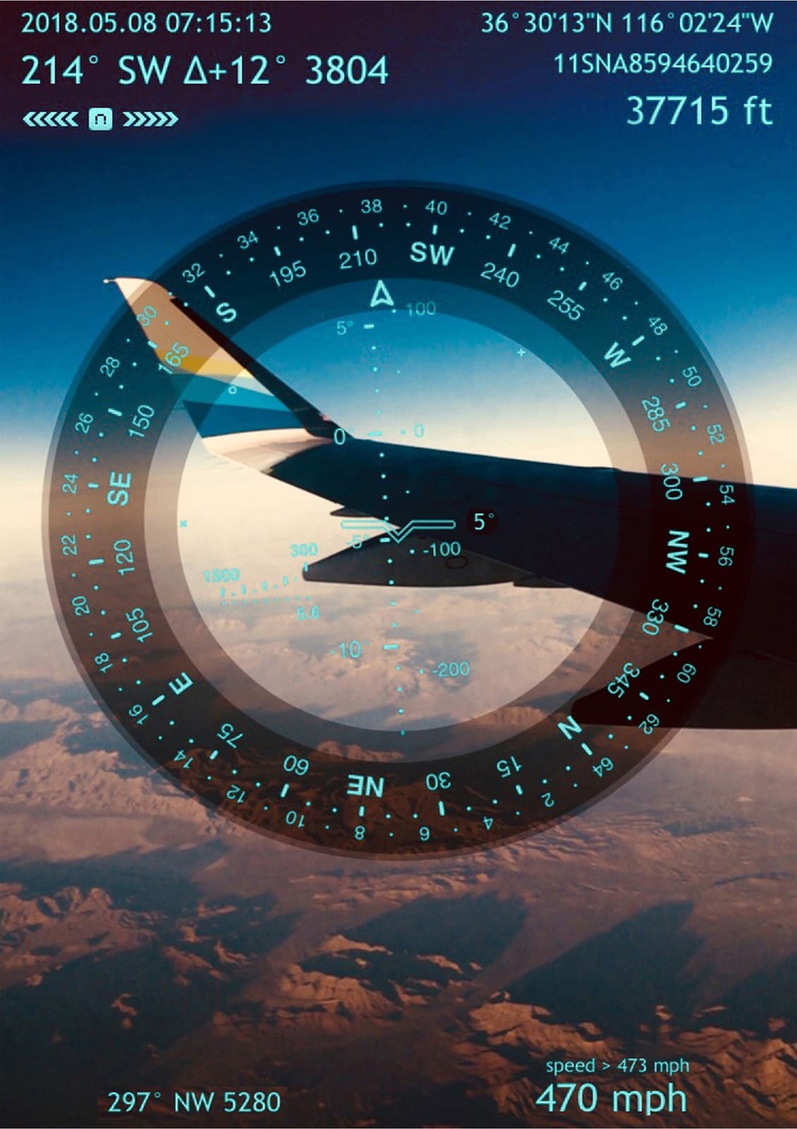 Plane Wing + Compass